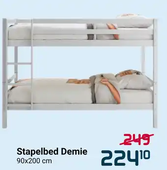 Beddenreus Stapelbed Demie 90x200cm aanbieding