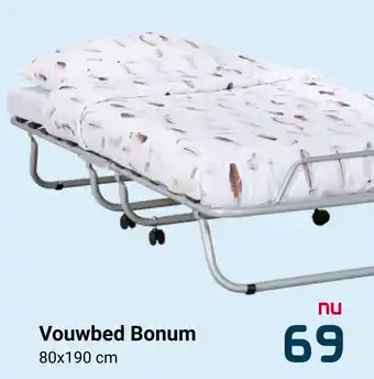 Beddenreus Vouwbed Bonum 80x190cm aanbieding