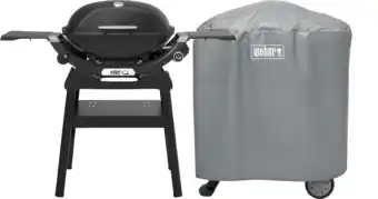 Coolblue Weber Q2200N met Onderstel + Weber Barbecuehoes Q1000/2000 aanbieding