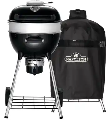 Coolblue Napoleon Pro Kettle 47 cm + Napoleon Hoes voor Kettle NK18K LEG aanbieding