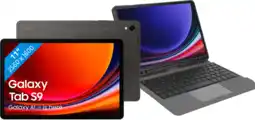 Coolblue Samsung Galaxy Tab S9 11 inch 128 GB Wifi Zwart + BlueBuilt Toetsenbord Hoes QWERTY aanbieding