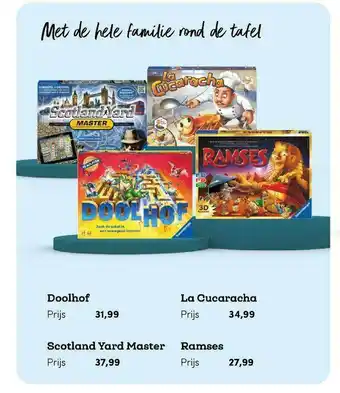 BookSpot Doolhof, La Cucaracha, Scotland Yard Master Of Ramses aanbieding