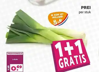 Boon`s Markt Prei 1+1 Gratis aanbieding