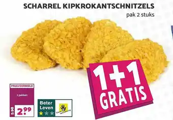 Boon`s Markt Scharrel Kipkrokantschnitzels 1+1 Gratis aanbieding