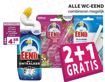 Boon`s Markt Alle WC-Eend 2+1 Gratis aanbieding