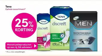 DA Tena 25% Korting aanbieding