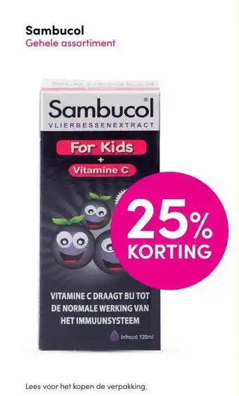 DA Sambucol 25% Korting aanbieding