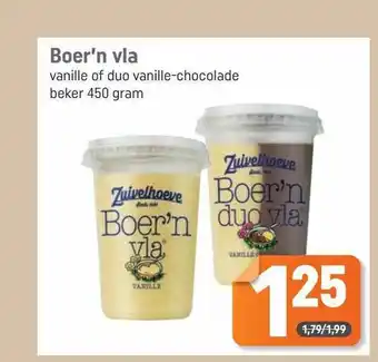 Dagwinkel Boer'n Vla Vanille Of Duo Vanille-Chocolade aanbieding