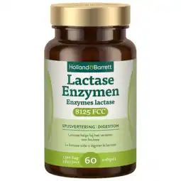 Holland & Barrett Holland & Barrett Lactase Enzymen 8125 FCC - 60 capsules aanbieding