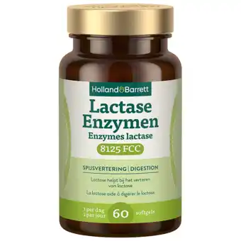 Holland & Barrett Holland & Barrett Lactase Enzymen 8125 FCC - 60 capsules aanbieding