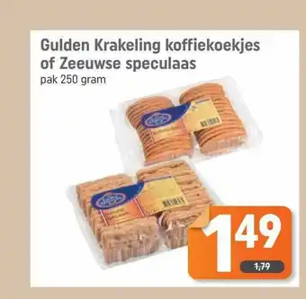 Dagwinkel Gulden Krakleing Koffiekoekjes Of Zeeuwse Speculaas aanbieding