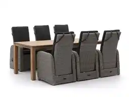 Kees Smit Intenso Umbria/ROUGH-S 220cm dining tuinset 7-delig verstelbaar aanbieding