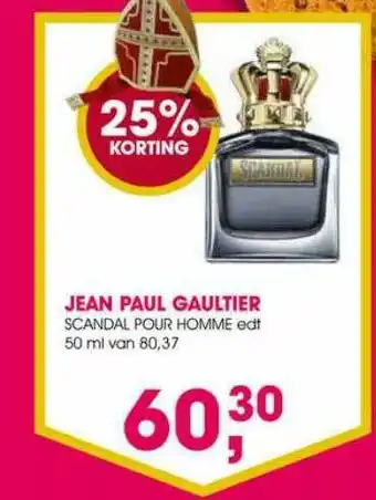 Drogisterij Visser Jean Paul Gaultier Scandal Pour Homme Edt 50 Ml 25% Korting aanbieding