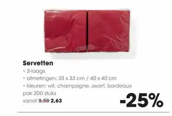 HANOS Servetten 2-Laags aanbieding