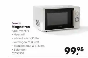 HANOS Severin Magnetron MW7873 aanbieding