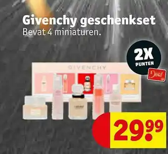 Kruidvat Givenchy Geschenkset aanbieding