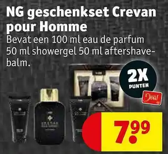 Kruidvat Ng Geschenkset Crevan Pour Homme aanbieding