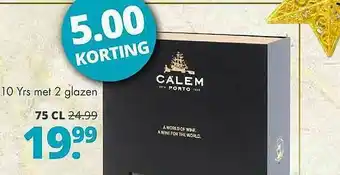 Mitra Calem 10 Yrs Met 2 Glazen 5.00 Korting aanbieding