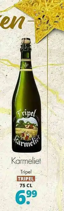 Mitra Karmeliet Tripel aanbieding