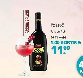 Mitra Passoã Passion Fruit 3.00 Korting aanbieding