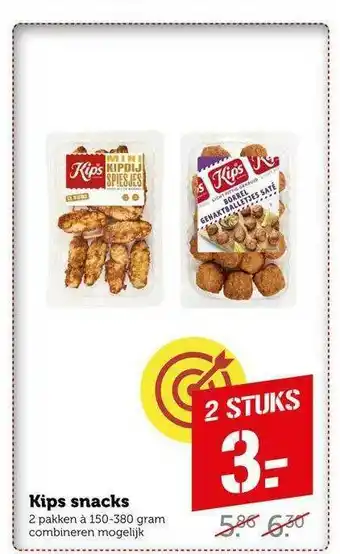 CoopCompact Kips Snacks aanbieding