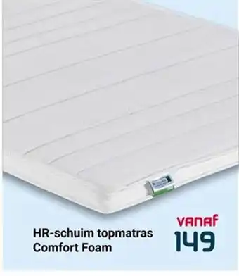 Beddenreus HR-Schuim Topmatras Comfort Foam aanbieding