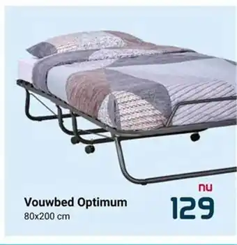 Beddenreus Vouwbed Optimum 80x200 Cm aanbieding