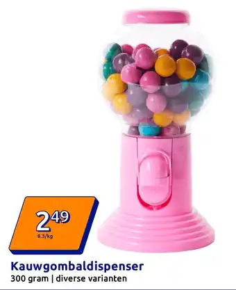 Action Kauwgombaldispenser aanbieding