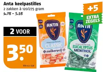 Poiesz Anta keelpastilles aanbieding