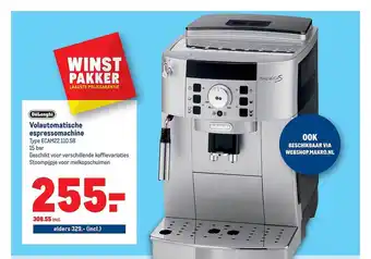 Makro Volautomatische espressomachine type ECAM22.110.SB aanbieding