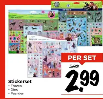 Vomar Voordeelmarkt Stickerset aanbieding