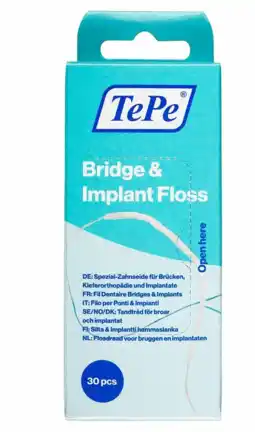 De Online Drogist TePe Bridge & Implant Floss aanbieding