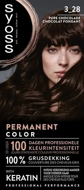 De Online Drogist Syoss Color 3-28 Pure Chocolade aanbieding