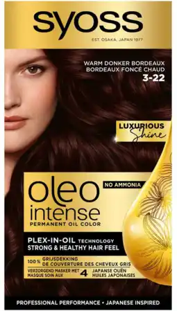 De Online Drogist Syoss Oleo 3-22 Warm Donker Bordeaux aanbieding