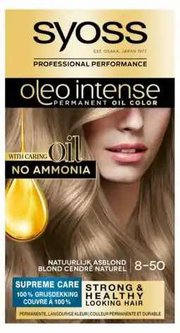 De Online Drogist Syoss Oleo Intense 8-50 Natuurlijk Asblond aanbieding