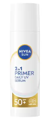 De Online Drogist Nivea Sun 2in1 Primer Daily UV Serum SPF50+ aanbieding