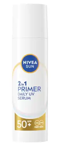 De Online Drogist Nivea Sun 2in1 Primer Daily UV Serum SPF50+ aanbieding