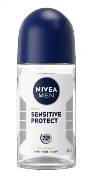 De Online Drogist Nivea Men Sensitive Protect Anti-transpirant Roll-on aanbieding