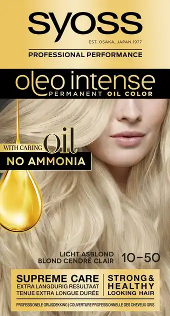 De Online Drogist Syoss Oleo Intense 10-50 Licht Asblond aanbieding