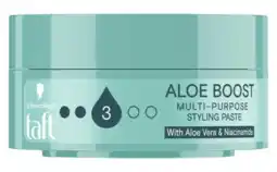De Online Drogist Schwarzkopf Taft Aloe Boost Styling Paste aanbieding