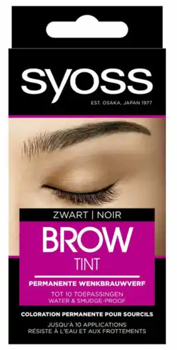 De Online Drogist Syoss Brow Tint Zwart aanbieding