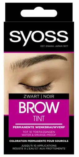 De Online Drogist Syoss Brow Tint Zwart aanbieding