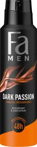 De Online Drogist Fa Men Dark Passion Deodorant & Bodyspray aanbieding