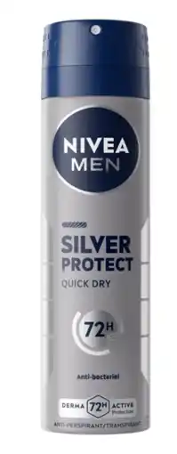 De Online Drogist Nivea Men Silver Protect Anti-transpirant Spray aanbieding