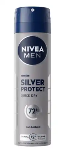 De Online Drogist Nivea Men Silver Protect Anti-transpirant Spray aanbieding