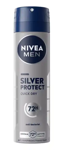 De Online Drogist Nivea Men Silver Protect Anti-transpirant Spray aanbieding