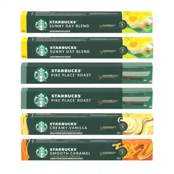 Koffievoordeel.nl Starbucks by Nespresso proefpakket - 60 koffiecups aanbieding