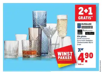 Makro Alle glazen aanbieding