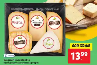 Lidl Belgisch kaasplankje aanbieding