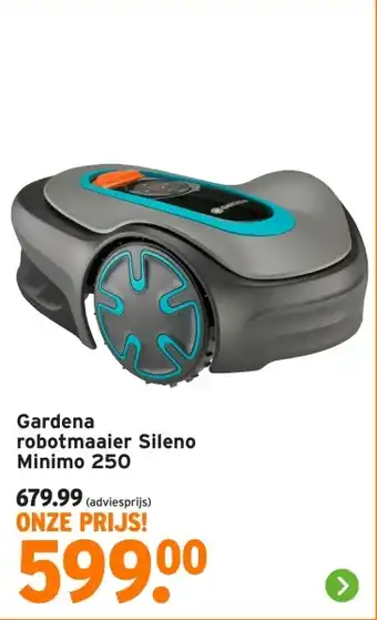 GAMMA Gardena robotmaaier Sileno Minimo 250 aanbieding